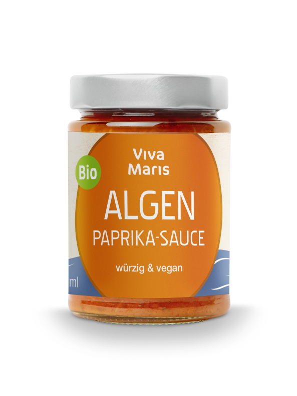 Viva Maris Bio Algen Paprika Sauce im Glas