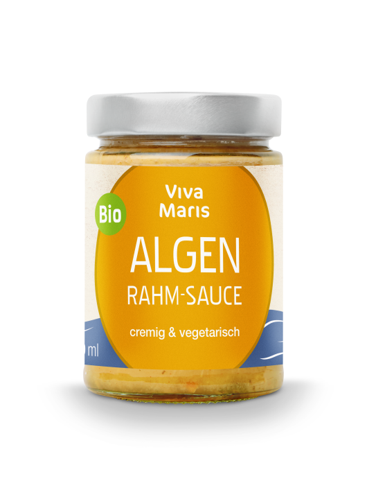 Vorteils-Set 2x die cremige Bio Algen Rahm Sauce á 300ml + 1x Bio Algen Pasta 500g - Spare 36%