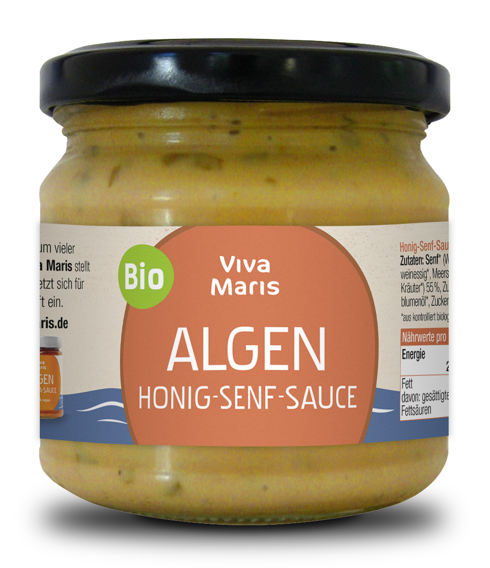 Bio Algen Honig Senf-Saucen im Glas