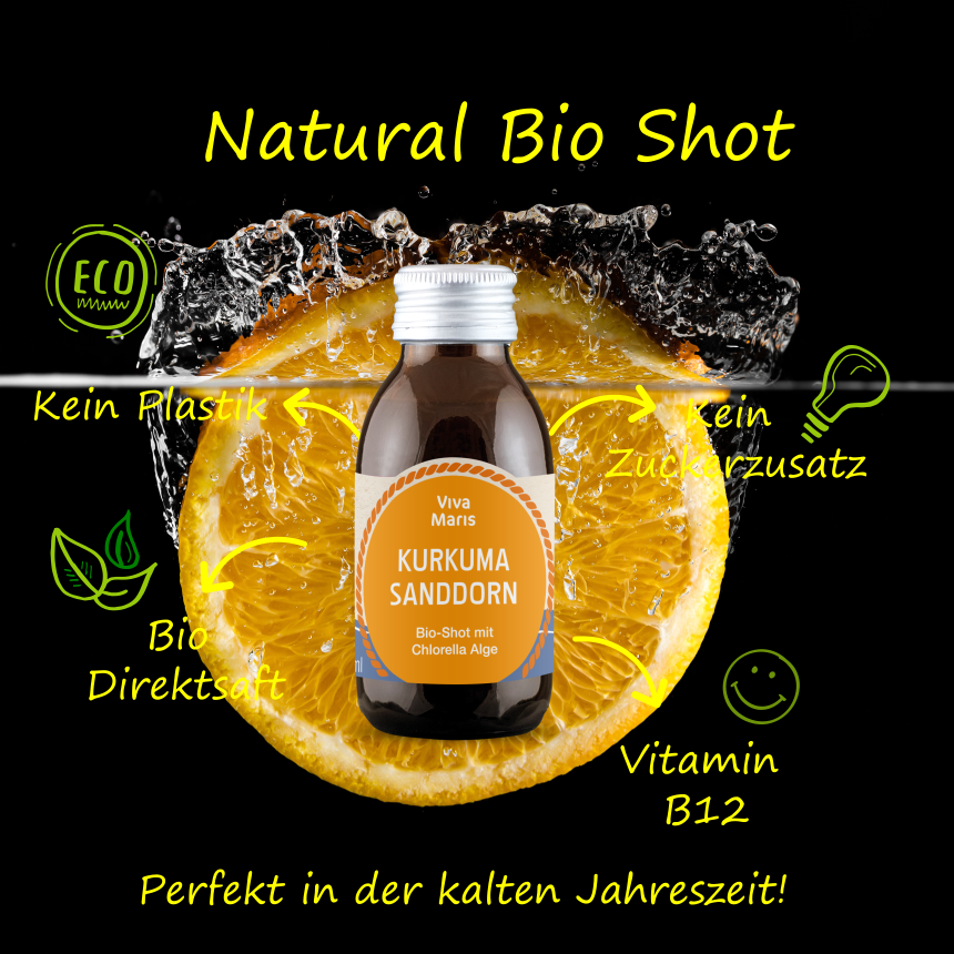 Viva Maris Bio Shot Kurkuma/Sanddorn, 100ml
