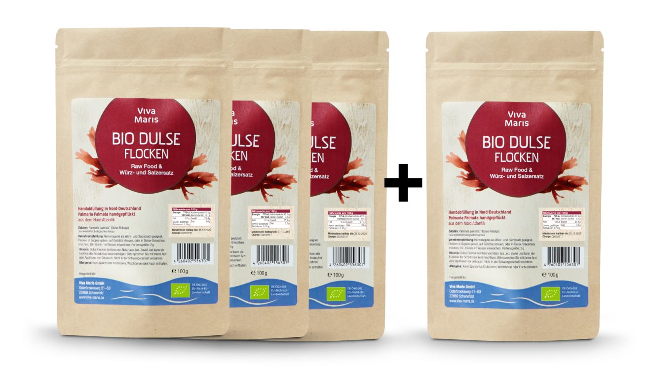 👉Heißes TOP-ANGEBOT🌱 Viva Maris ALGEN Bio DULSE Alge🌟 4 für 3 Set SPARE 25%🌟 - Viva Maris Onlineshop