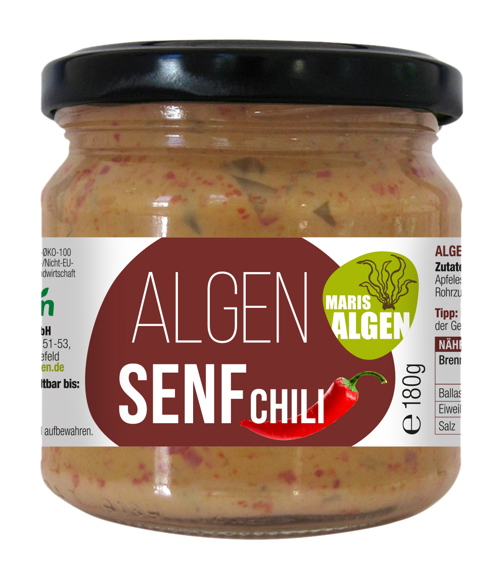 Viva Maris ALGEN Bio Senf Chili im Glas