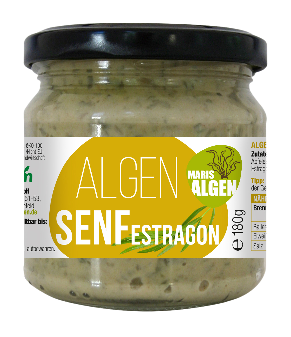 Viva Maris ALGEN Bio Senf Estragon im Glas