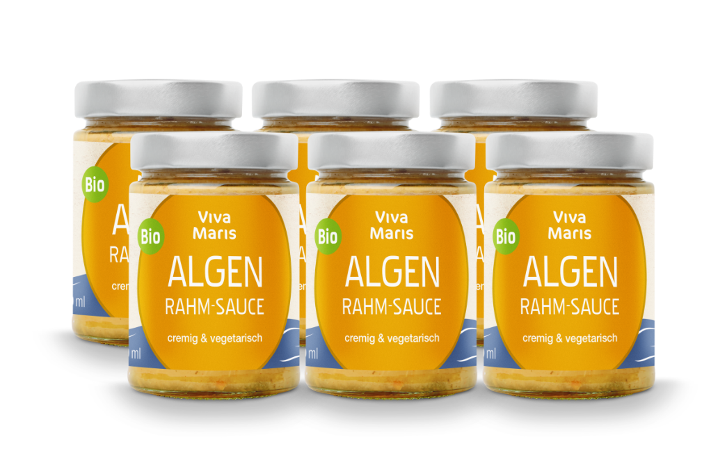 Viva Maris Bio ALGEN Rahm-Sauce im Glas - Die Cremige, 6x300ml - Viva Maris Onlineshop
