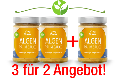 👉TOP WINTER-ANGEBOT🌱 - Bio Algen Rahm-Sauce 3 für 2 Set - 🌟50% Ersparnis!🌟 - Viva Maris Onlineshop