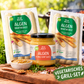 💚 GRILL Set Angebot!! 💚 Viva Maris ALGEN Bratwurst, 2x240g + ALGEN Honig-Senf Sauce, 1x180g-  Spare 13%