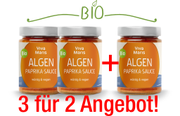 Bio Algen Paprika-Sauce 3 für 2 Set - Spare 33%