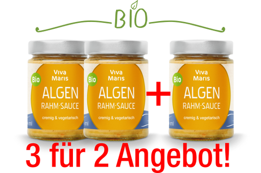Bio Algen Rahm-Sauce 3 für 2 Set - Spare 38%