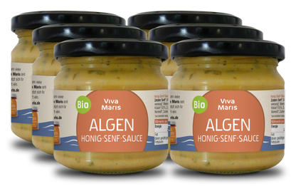 Viva Maris ALGEN Bio Honig-Senf Sauce - Amerikanische Art, 6x 180g - Viva Maris Onlineshop